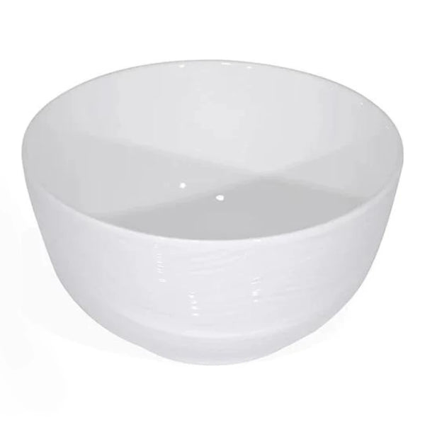 Furtino England River 20cm/8" White Porcelain Bowl, Pack of 6