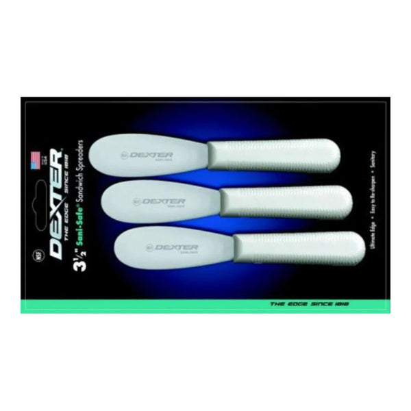 Dexter Russell S173-3 Sani-Safe 3 1/2" 3-pack Sandwich Spreaders - 18183