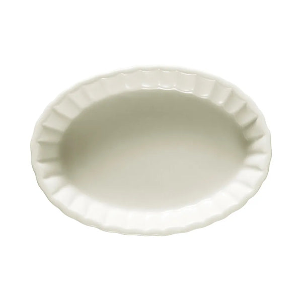 CAC China SFV-5 Soufflé Oval Fluted BoneW 5oz 5 1/2" Case of 48 Pcs