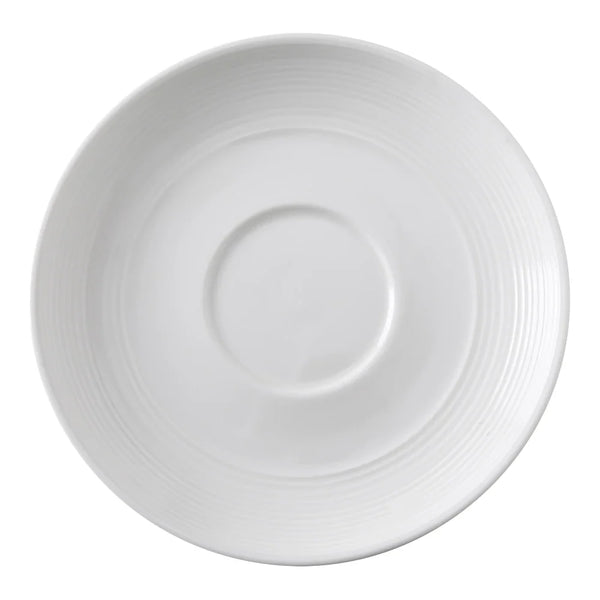Yanco SH-002 6 1/4? White Porcelain Saucer for SH-001 Coffee Cup, Pack of 36