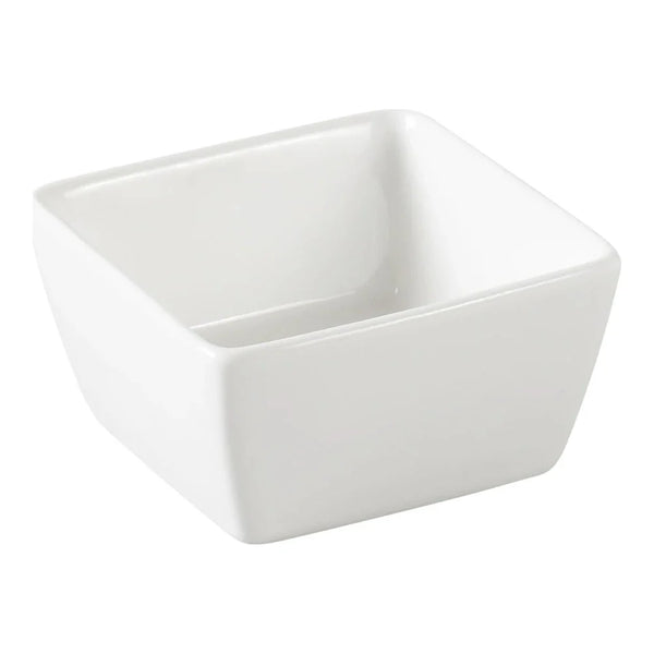 Yanco SH-403 4 Oz White Porcelain Square Sauce Dish, Pack of 48