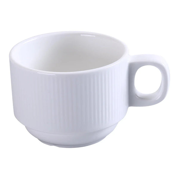 Yanco SI-001 7 Oz White Porcelain Coffee/Tea Cup, Pack of 36