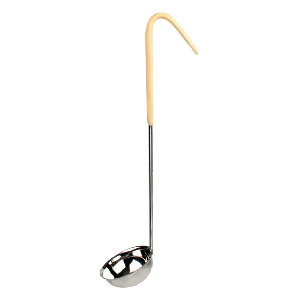 Thunder Group SLOL204 2-7/8" x 1-1/8" Stainless Steel Serving Ladle Ivory Color