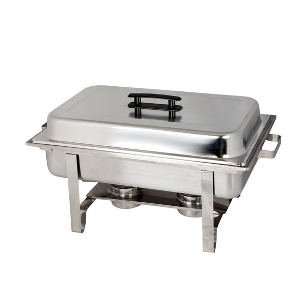Thunder Group SLRCF001 23-3/8" x 13-7/8" Stainless Steel Full Size Welded Chafer Set