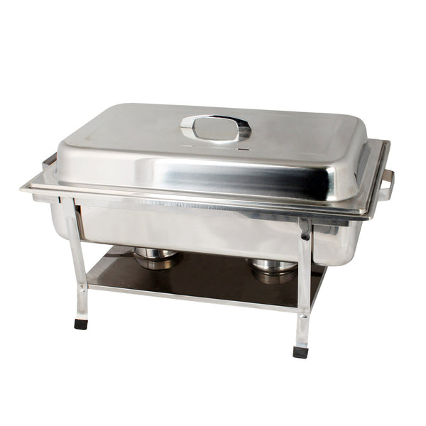 Thunder Group SLRCF002 23-7/8" x 13-7/8" Stainless Steel Full Size Welded Chafer Set