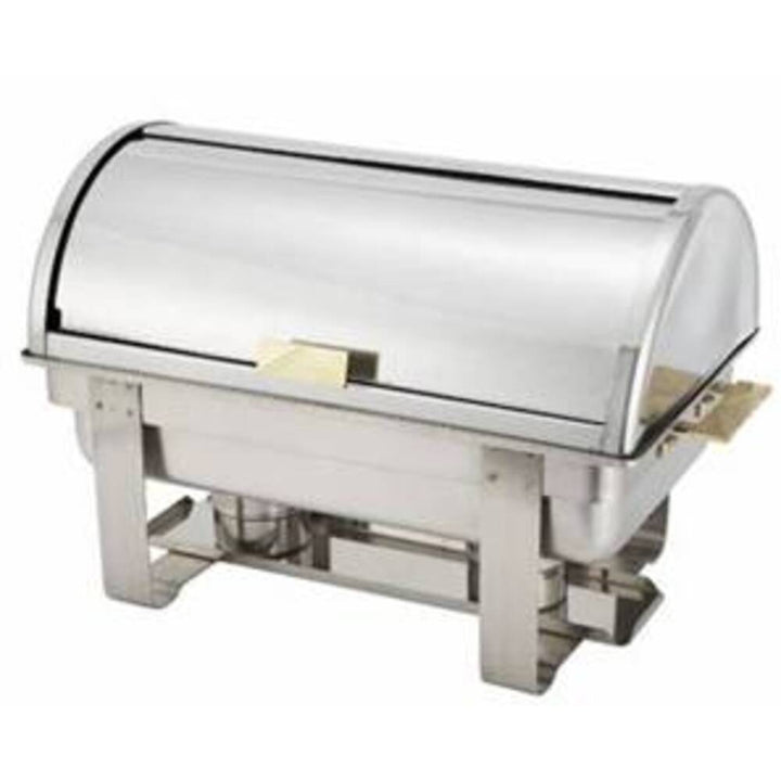 Thunder Group SLRCF0171G 8 Qt Stainless Steel 25-1/4" x 14-3/4" Roll Top Chafer Set