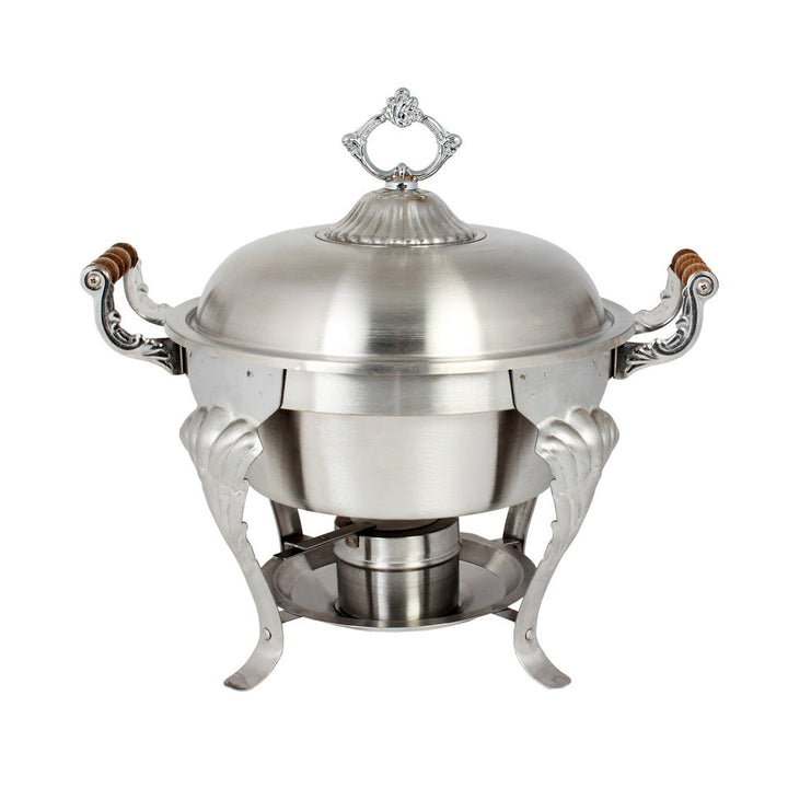 Thunder Group SLRCF8632 5 qt, 17-5/8" x 13" x 16-5/8", Half Size Round Chafer