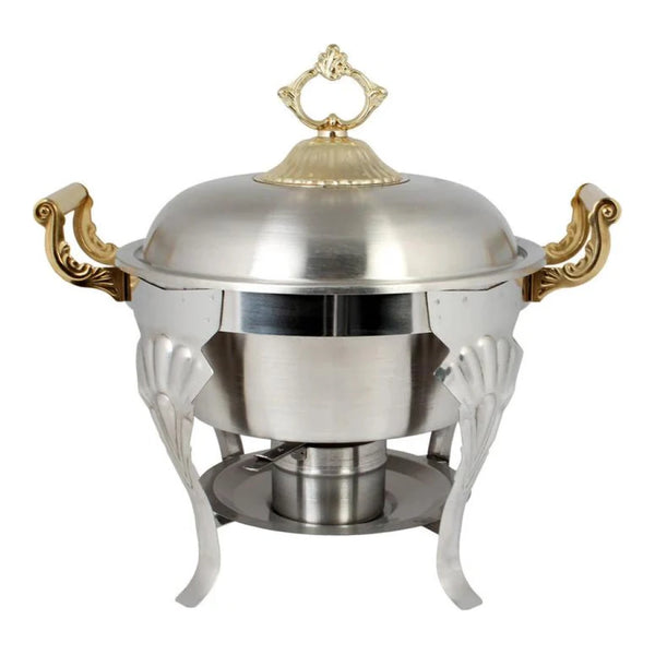 Thunder Group SLRCF8633 5 qt, 17-5/8" x 13" x 16-5/8", Half Size Round Chafer