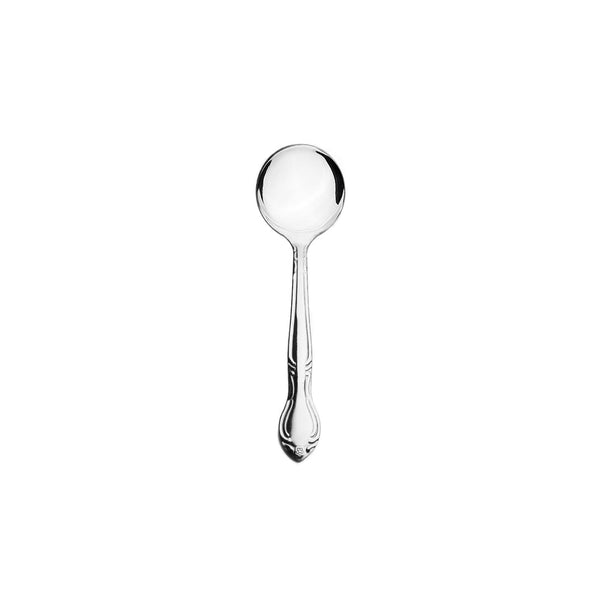 Thunder Group SLSF113 Sunflower Bouillon Spoon, Stainless Steel, Bright Finish, Dishwasher Safe