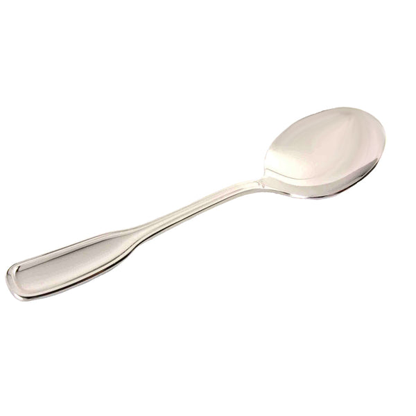 Thunder Group SLSM203 Simplicity Bouillon Spoon, Stainless Steel 18/10, Dishwasher Safe