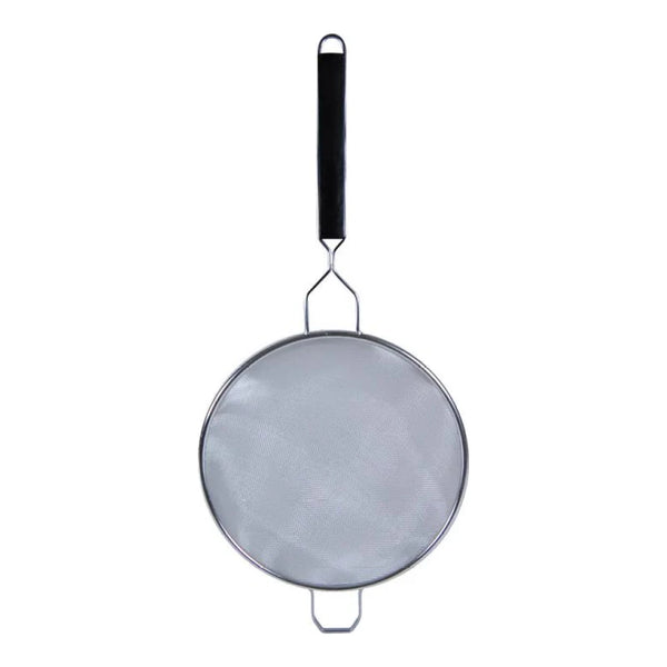 Thunder Group SLSTN5110PB 10" Diameter x 4-1/8" Height, 10-3/4" Handle Length with 1-3/4" Front Hook Single Fine Mesh Strainer