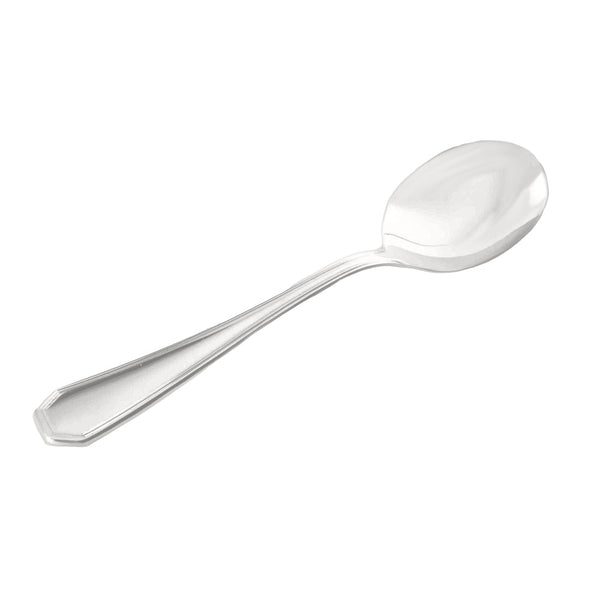 Thunder Group SLWH203 Wilshire Bouillon Spoon, Stainless Steel 18/10, Dishwasher Safe