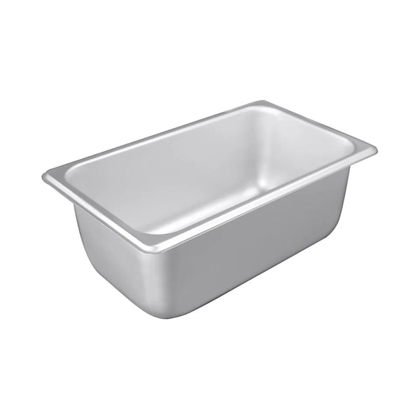 CAC China STPQ-S25-4 Steam Pan SS 1/4 25Ga. Std. 4" Case of 12 Pcs