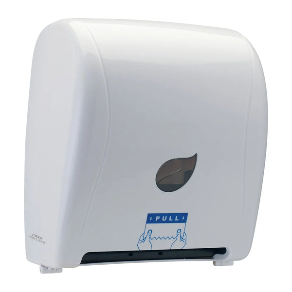 Winco TDAC-8W Pur-Clean White Auto Cut Roll Towel Dispenser