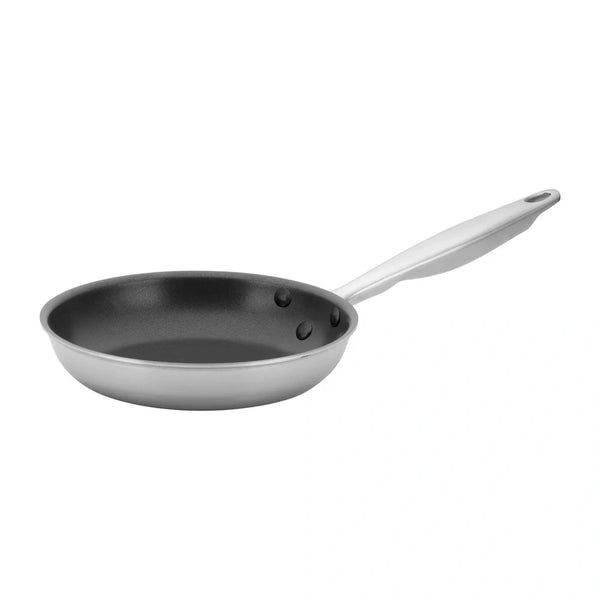 Winco TGFP-7NS Triply Stainless Steel Non-stick Fry Pan, 7"