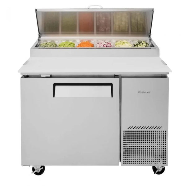 Turbo Air TPR-44SD-N 44" 1 Section Super Deluxe Pizza Prep Table, 14 cu. Ft., 115/60/1