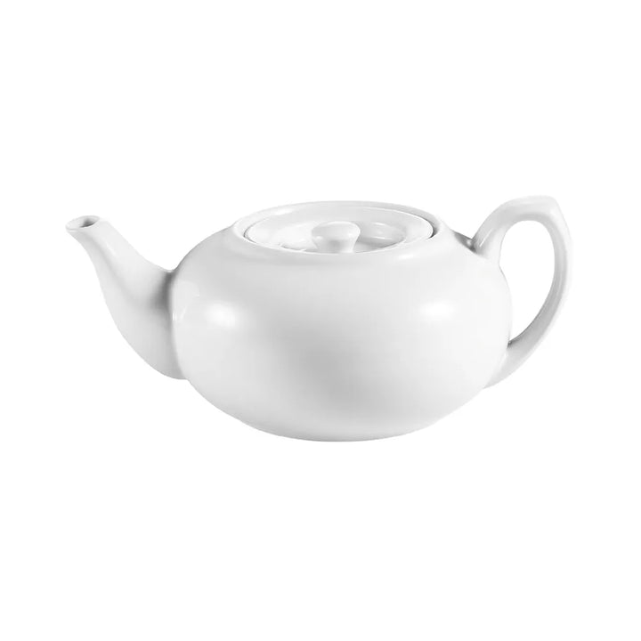 CAC China TPW-2 Teapot W/ Flat Lid 30oz 8" Case of 12 Pcs