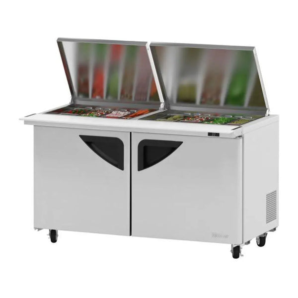 Turbo Air TST-60SD-24-N-FL 60-1/4" Super Deluxe Sandwich/Salad Mega Top Unit, 19 cu. Ft., 115/60/1