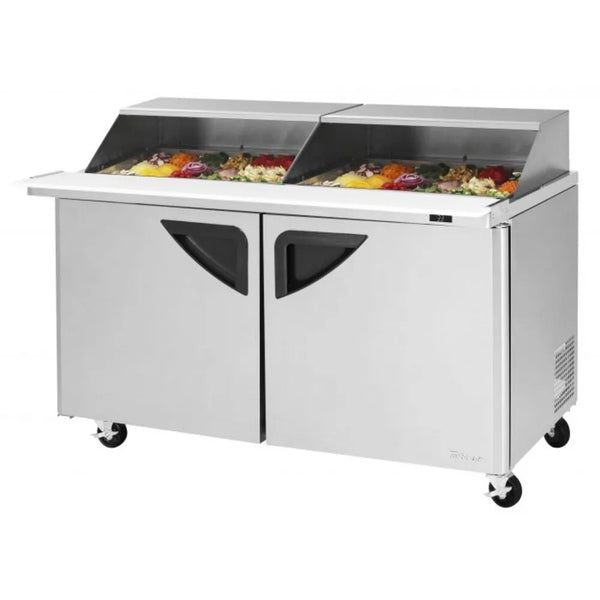 Turbo Air TST-60SD-24-N-SL 60-1/4" Super Deluxe Sandwich/Salad Mega Top Unit, 19 cu. Ft., 115/60/1