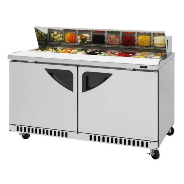 Turbo Air TST-60SD-FB-N 60-1/4" 2 Section Super Deluxe Sandwich/Salad Unit, 14.8 cu. Ft., 115/60/1 - Front Breathing