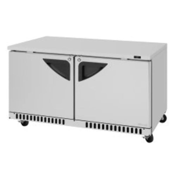 Turbo Air TUR-60SD-FB-N 60-1/4" 2 Section Super Deluxe Undercounter Refrigerator, 14.8 cu. Ft., 115/60/1 - Front Breathing