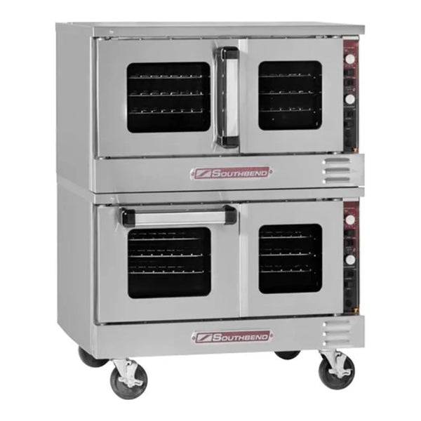 Southbend TVES/20SC 36.1" TruVection Series Stainless Steel Double Deck Full Size Electric Convection Oven, 7.5 kW, 208v/1ph