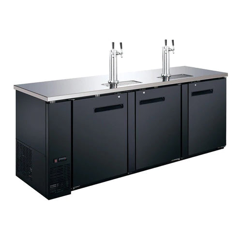 Coldline 72" Commercial Bar Beer Dispenser - Stainless Steel, 19.6 Cu Ft, 5-Year Warranty