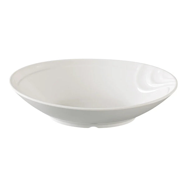 Yanco VE-613 52 Oz White Melamine Oval Venice Bowl, Pack of 12