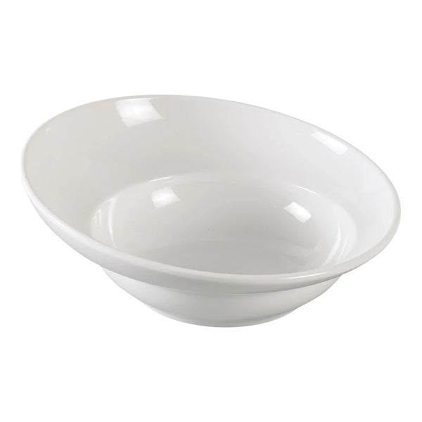 Yanco VE-710 34 Oz White Melamine Venice Sheer Salad Bowl, Pack of 12