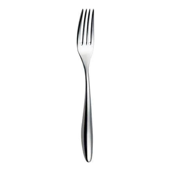 Furtino Wave 18/10 Stainless Steel Dessert Fork 4 mm, Length 19 cm, Pack of 12