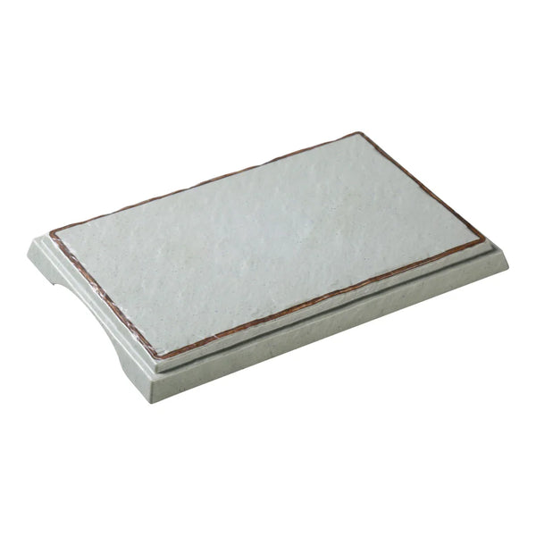 Yanco YO-4011 Yoto 7.25" Green Melamine Rectangular Display Plate with Foot, Pack of 12