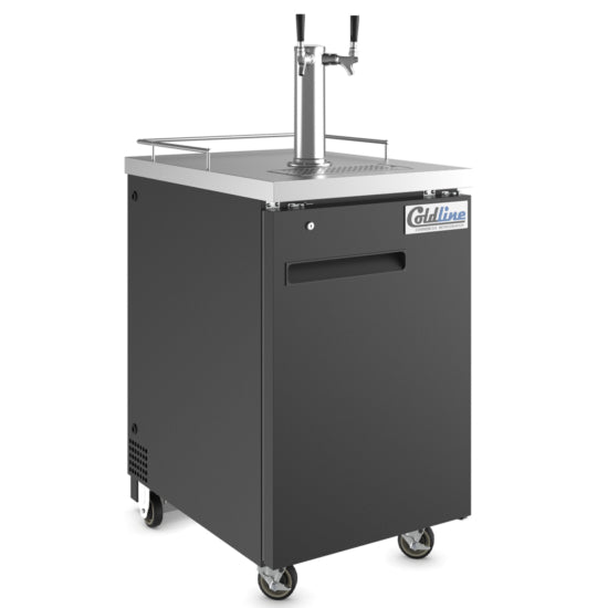 Coldline 24" Commercial Bar Direct Draw Beer Dispenser, 6.5 cu.ft, 5-Year Compressor Warranty