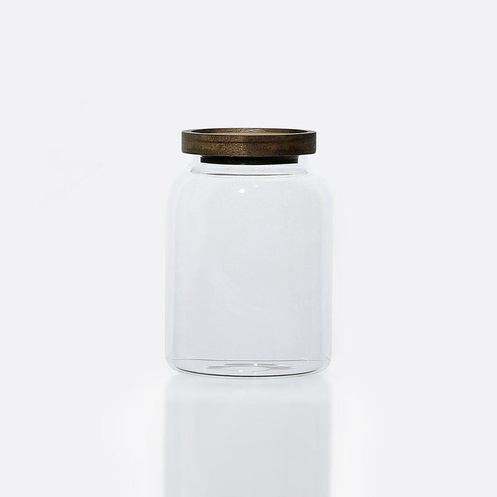 Kitchen Glass Jar 1.0 L, Durable Bamboo Lid airtight seal keeps food fresh